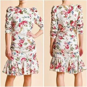 byTiMo
Bubble Floral-Printed Satin Ruched Minidress